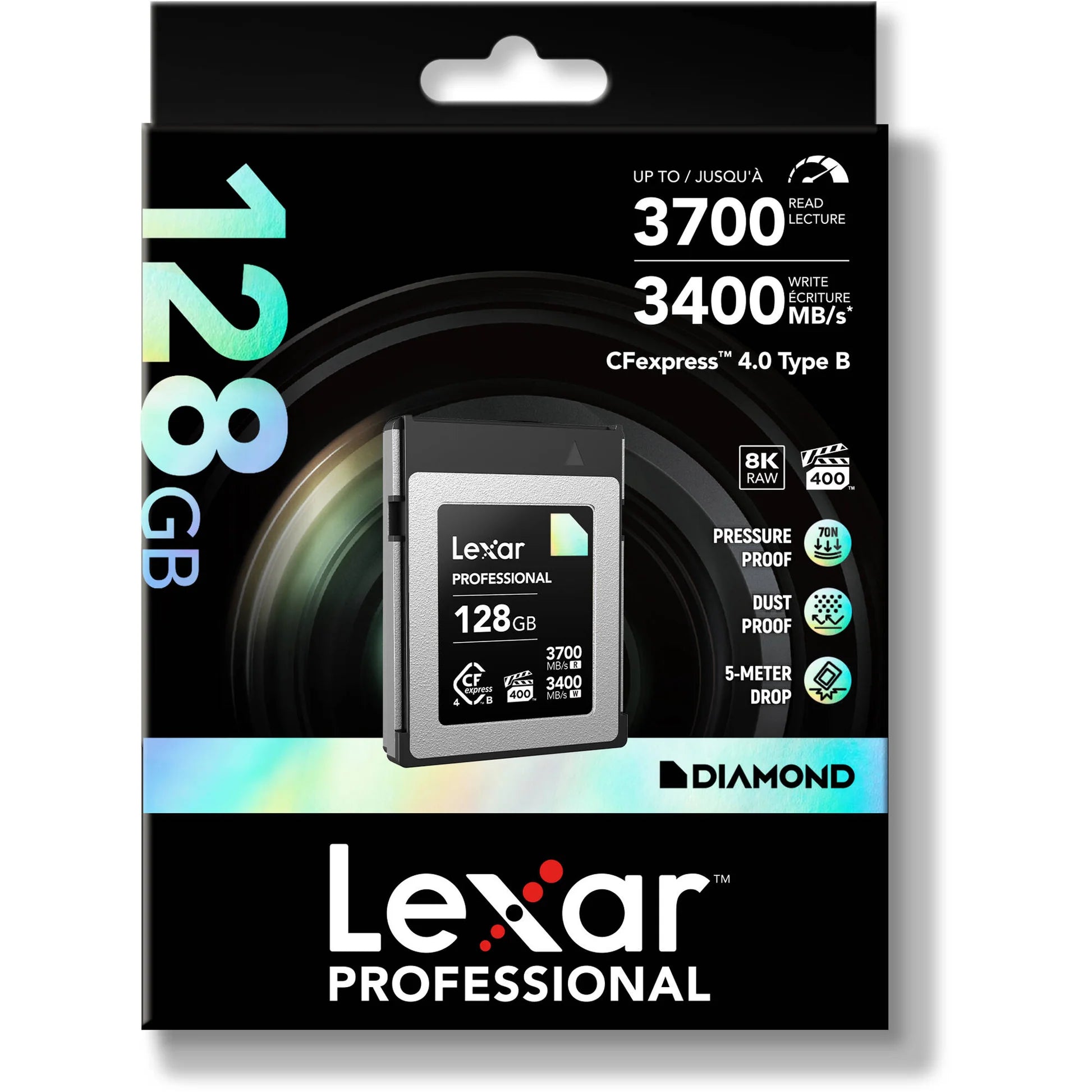 LEXAR 128GB PRO DIAMOND CFEXPRESS 4.0 TYPE B - (3700MB/S)