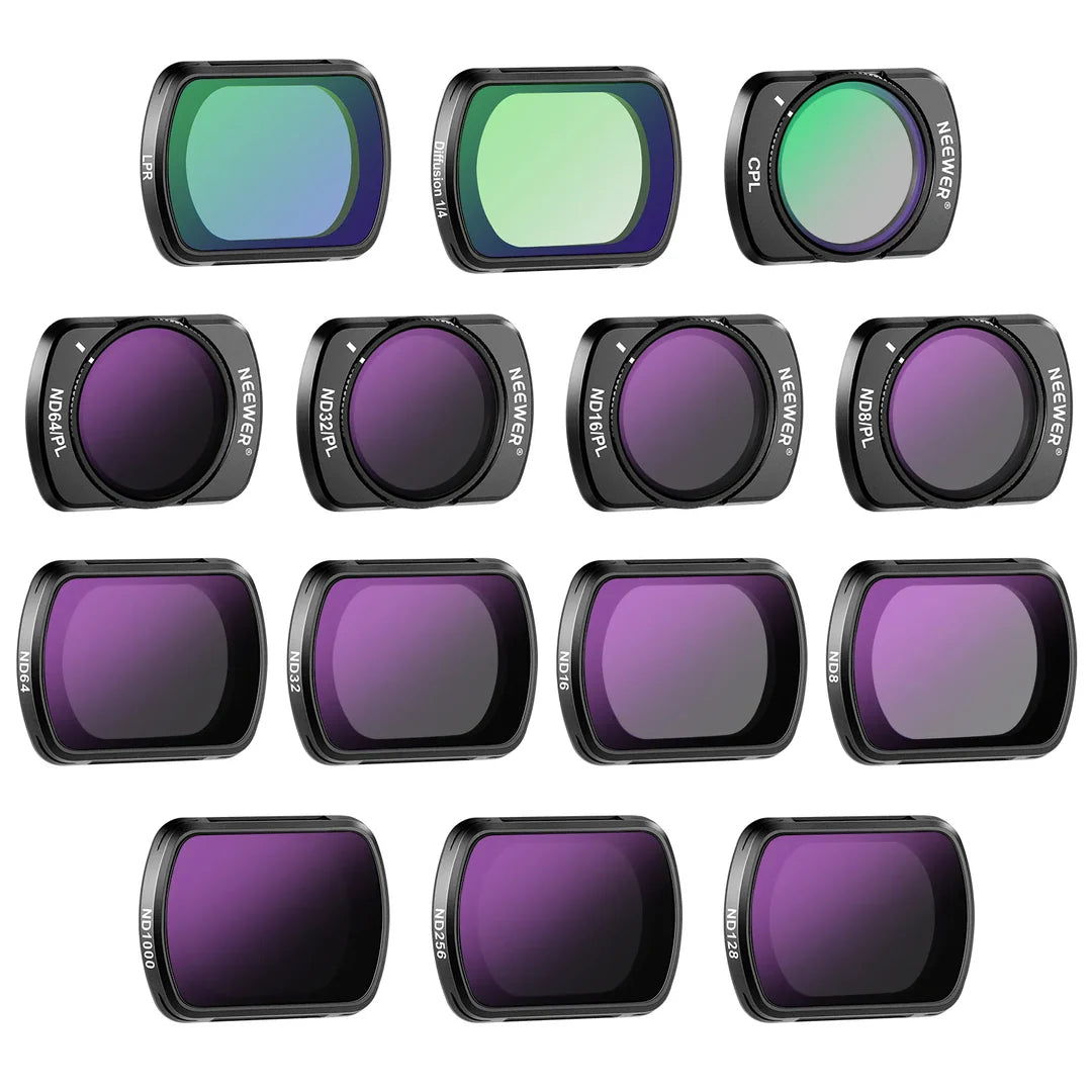 NEEWER FL-P10 14-PACK MAGNETIC ND & CPL & EFFECT FILTER SET FOR DJI OSMO POCKET 3