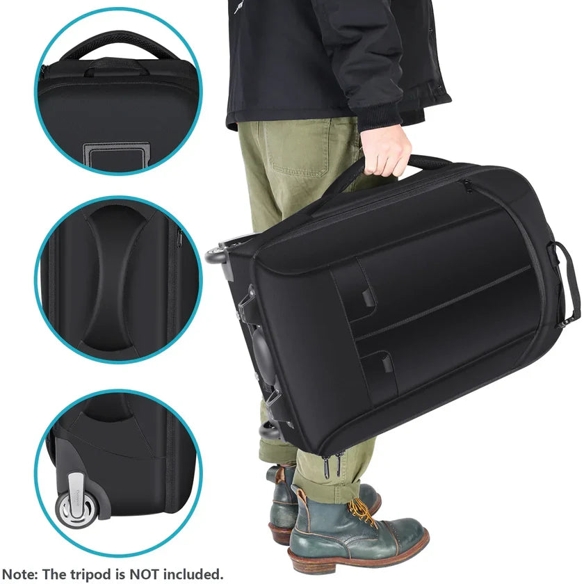 NEEWER NW3300 2-IN-1 TROLLEY CAMERA BACKPACK WITH WHEELS