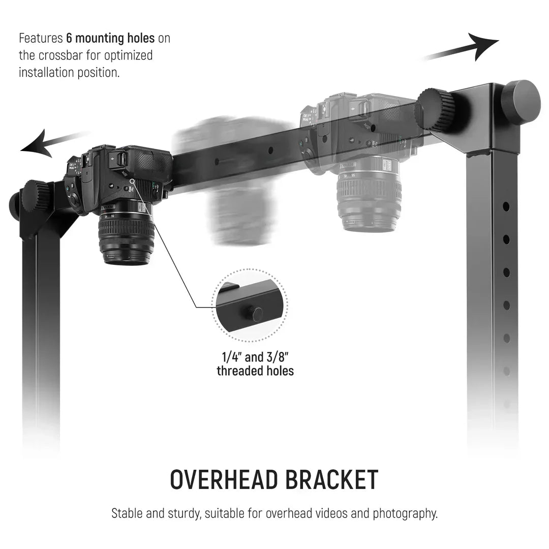 NEEWER ST200 OVERHEAD CAMERA DESKTOP STAND WITH ARCA TYPE QR PLATE