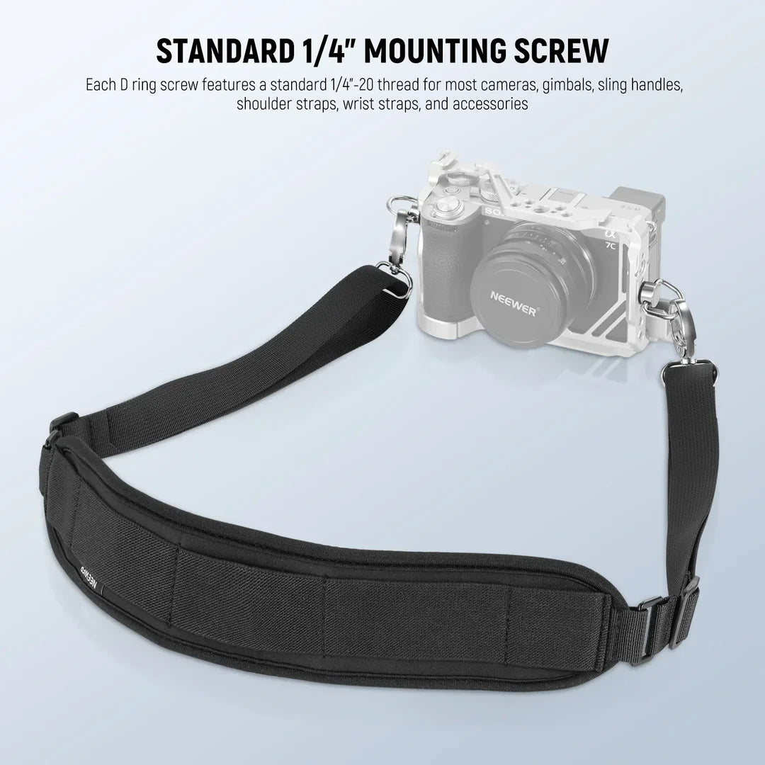 NEEWER UA076 STAINLESS STEEL 1/4' D RING SCREW SET 4 PACK