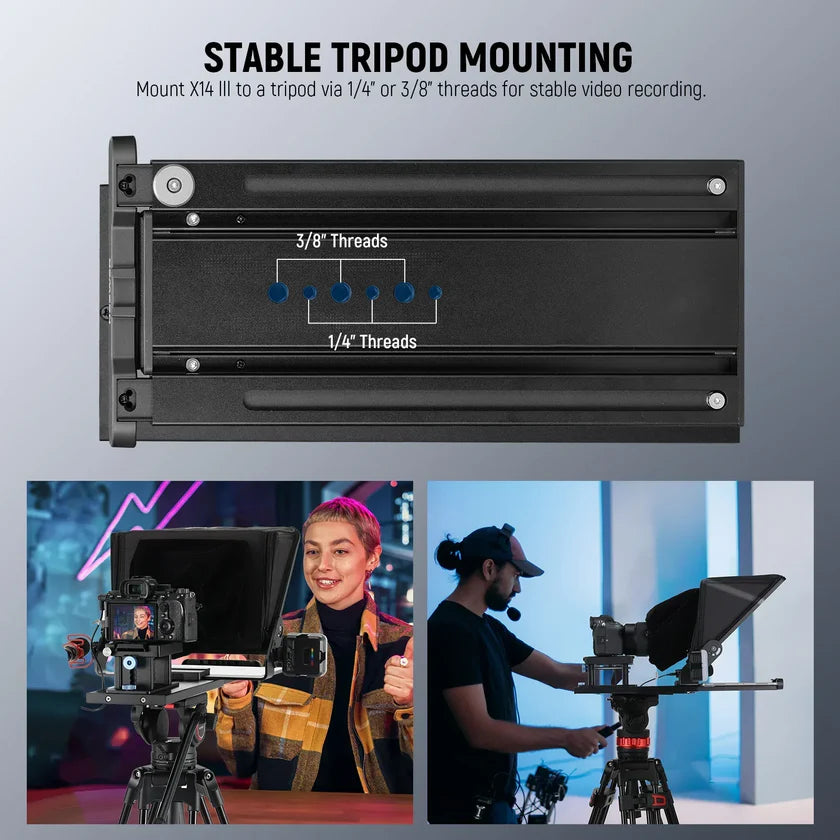 Neewer X14 III Teleprompter 14"/36cm with 501PL Quick Release and Remote Control