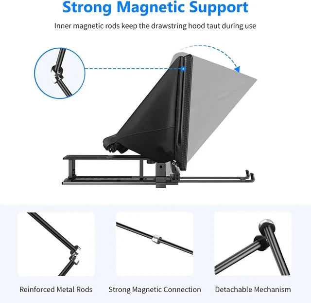 Neewer X14 Pro Teleprompter 14"/36cm with 1/4" Mount and Remote Control