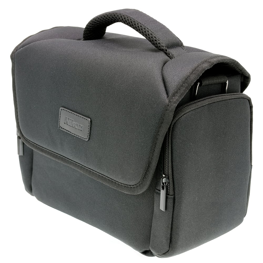 NIKON SHOULDER BAG BLACK CANVAS