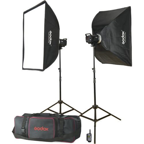 GODOX MS 300V-F STUDIO 2X LIGHT KIT Camera tek
