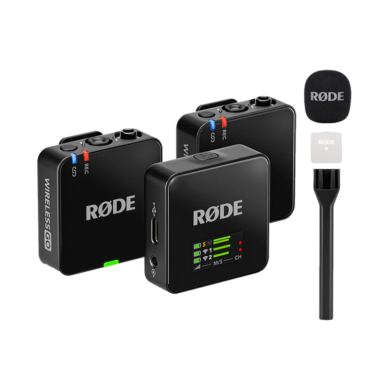 RODE WIRELESS GO (GEN 3) 2 PERSON WIRELESS MIC + Rode Interview GO (Valued at R650)