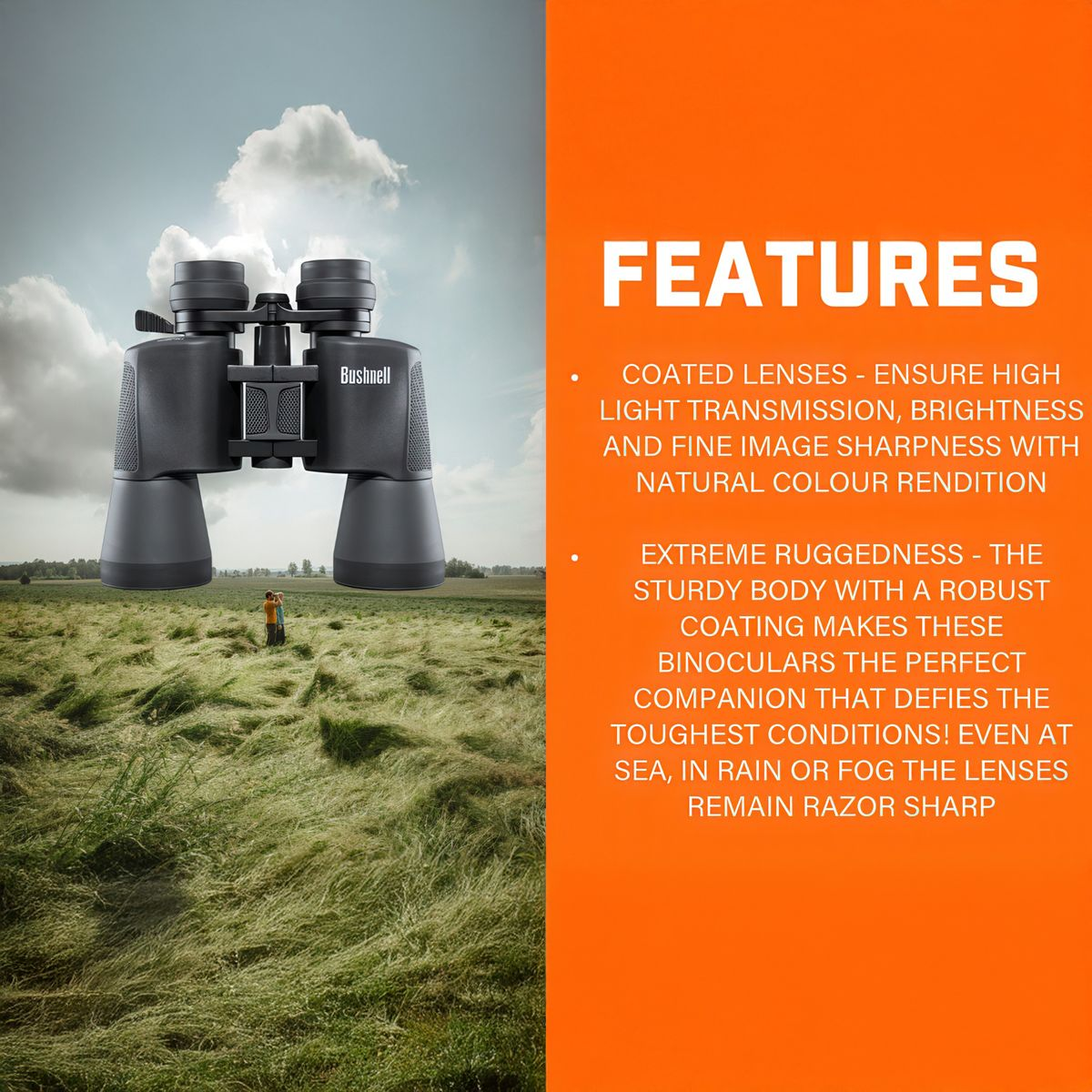 BUSHNELL PACIFICA 10-30X50 BINOCULARS