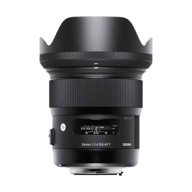 Sigma 24mm f/1.4 DG HSM Art Lens for Canon EF Rental - From R440 P/DAY
