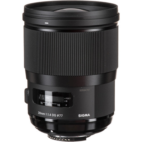 Sigma 28mm f/1.4 DG HSM - Art Series Lens for Nikon F Rental - From R350 P/DAY