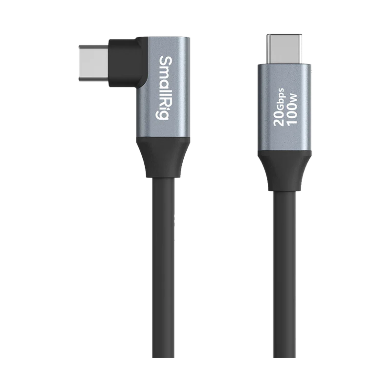 SMALLRIG USB-C STRAIGHT TO RIGHT ANGLE CABLE 35CM