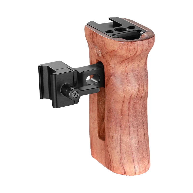 SMALLRIG WOODEN SIDE HANDLE WITH NATO CLAMP