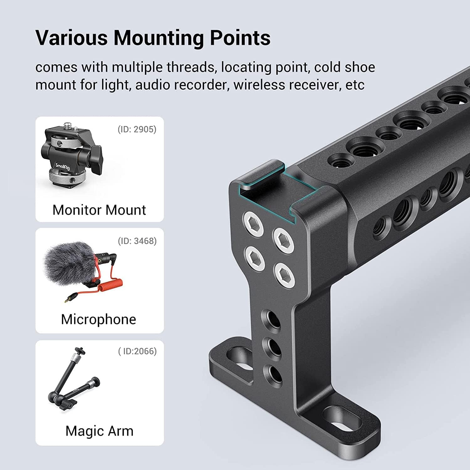 SmallRig Camera Top Handle Grip, DSLR Cage Handle Camera tek