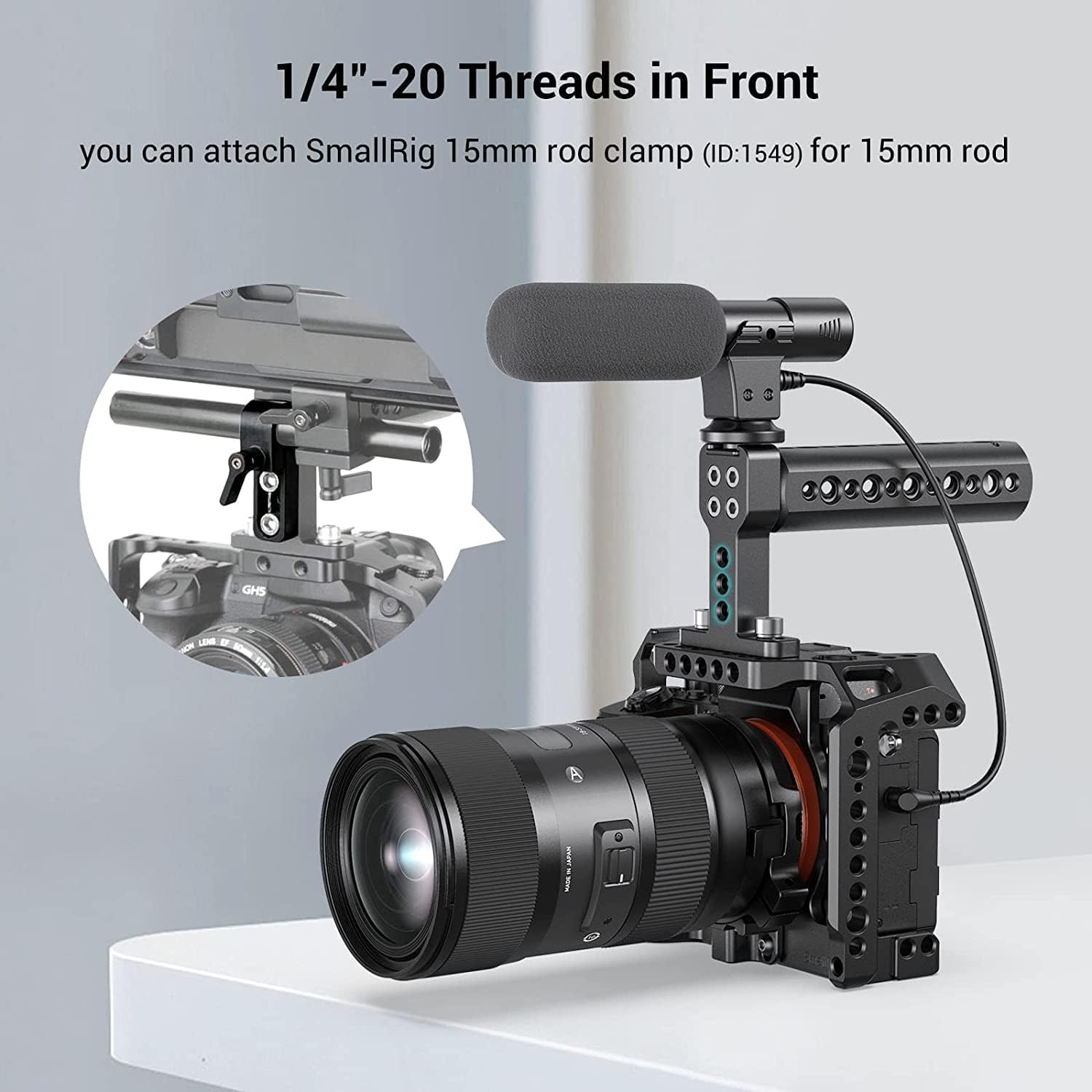SmallRig Camera Top Handle Grip, DSLR Cage Handle Camera tek