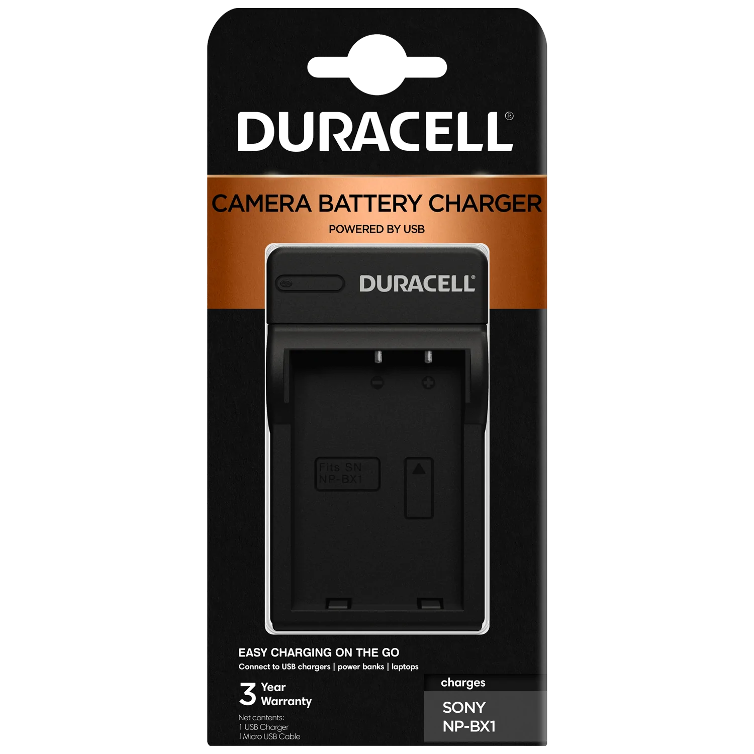 DURACELL USB BATTERY CHARGER - FOR SONY NP-BX1 Camera tek