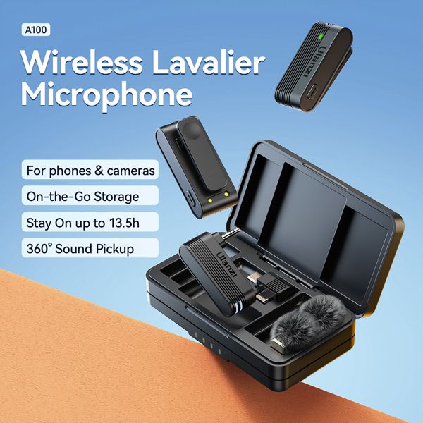 ULANZI A100 WIRELESS LAVALIER MIC - USB TYPE-C