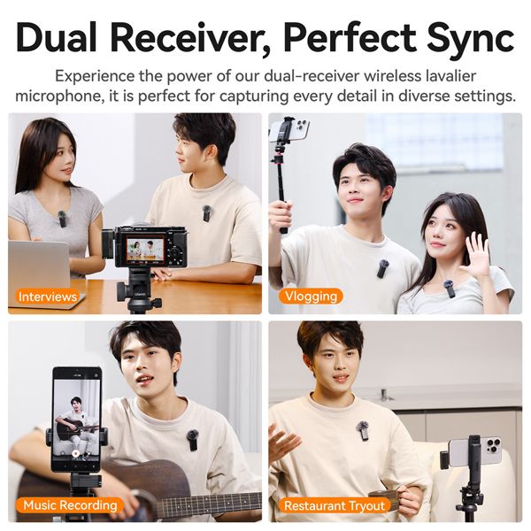 ULANZI A100 WIRELESS LAVALIER MIC - USB TYPE-C