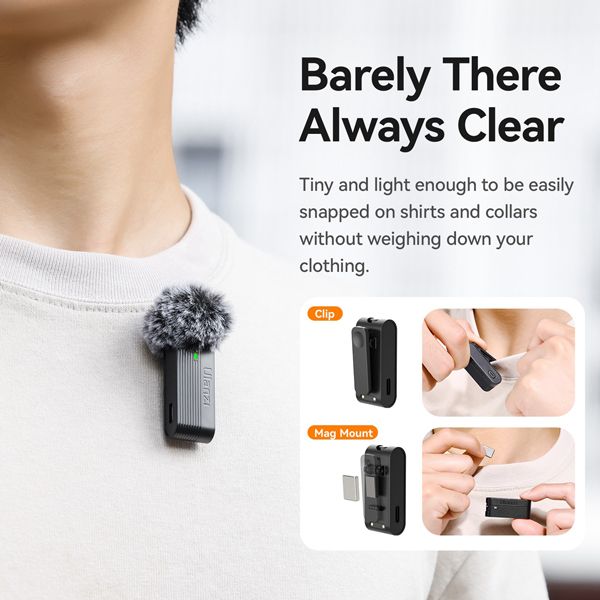 ULANZI A100 WIRELESS LAVALIER MIC - USB TYPE-C