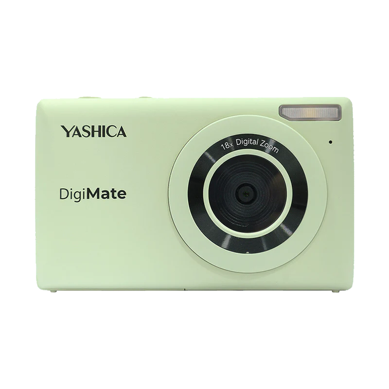 YASHICA DIGIMATE DIGITAL COMPACT CAMERA - MINT GREEN