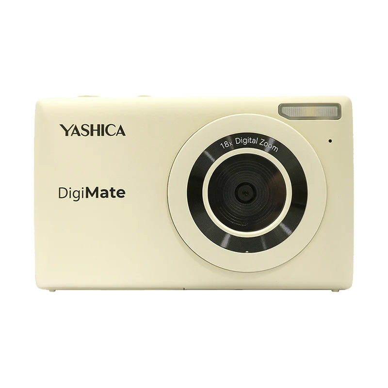 YASHICA DIGIMATE DIGITAL COMPACT CAMERA - OFF WHITE