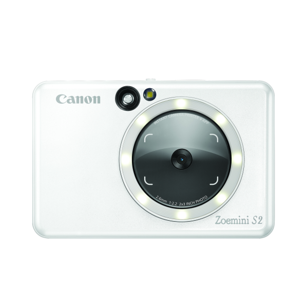 Canon ZoeMini S2 Instant Camera & Printer White Camera tek