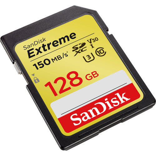 SanDisk 128GB Extreme UHS-I SDXC 150 MB/s Memory Card Camera tek