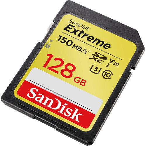 SanDisk 128GB Extreme UHS-I SDXC 150 MB/s Memory Card Camera tek