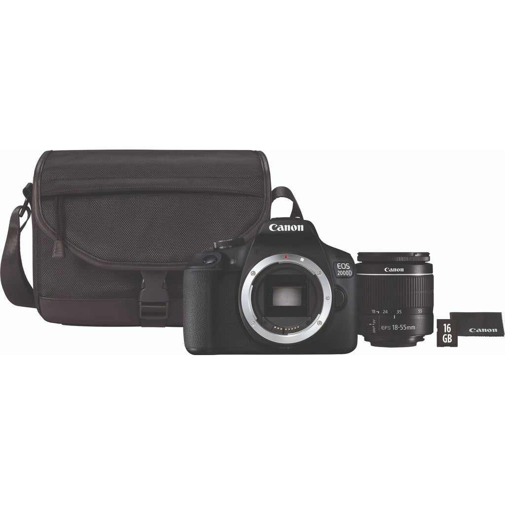 Canon EOS 2000D DSLR Essential Travel Kit Camera tek