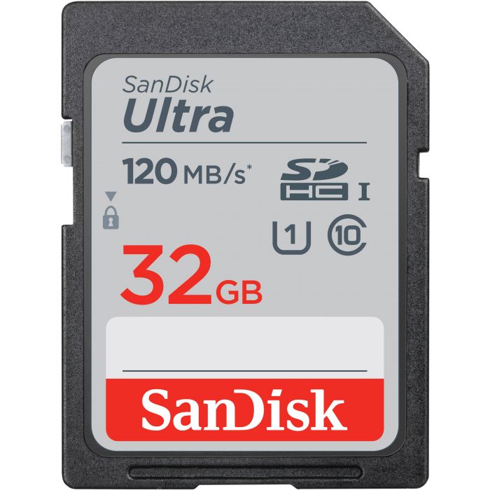 SanDisk 32GB Ultra SDXC UHS-I Memory Card - 120MB/s Camera tek