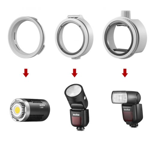 GODOX ML-CD15 COLLAPSIBLE DIFFUSION DOME KIT with 3 adapters Camera tek