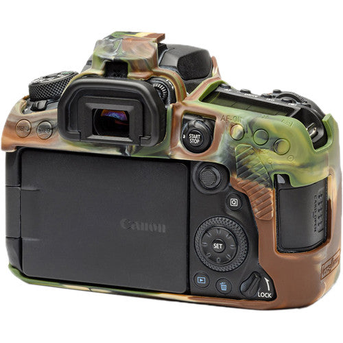 easyCover Silicone Protection Cover for Canon 90D (Camo) Camera tek