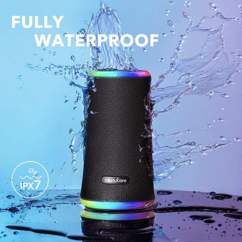 Anker SoundCore Flare 2 360 Degree Portable Bluetooth Speaker - Black Camera tek