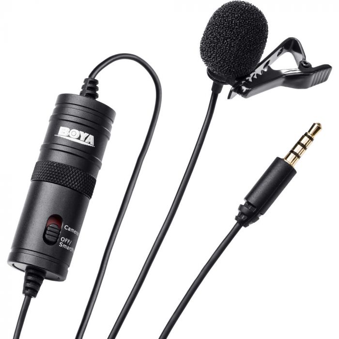 BOYA BY-M1 Omnidirectional Lavalier Microphone Camera tek