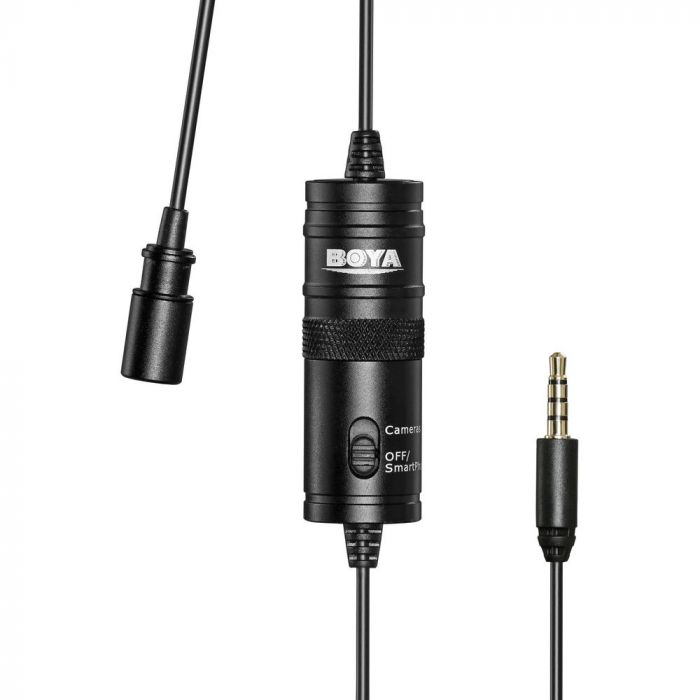 BOYA BY-M1 Omnidirectional Lavalier Microphone Camera tek