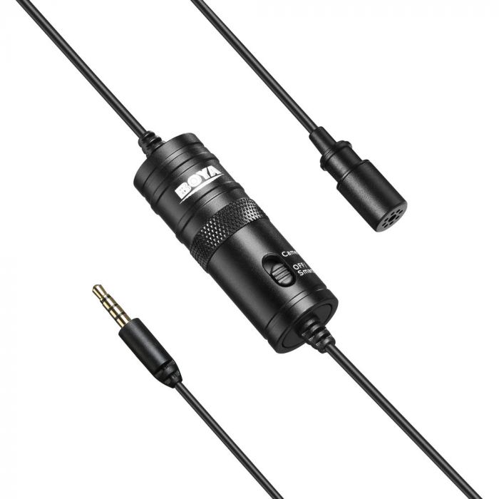 BOYA BY-M1 Omnidirectional Lavalier Microphone Camera tek