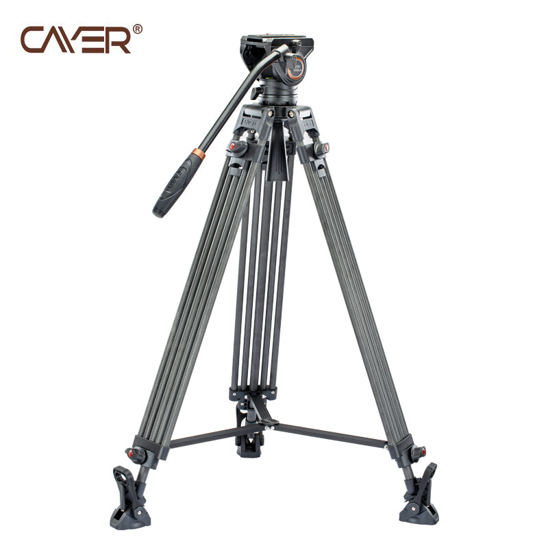 Cayer Carbon Fiber Video Tripod 1.8M BV25LH Camera tek