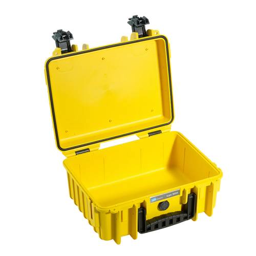 B&W International Type 5000 CASE with Foam – Yellow Camera tek