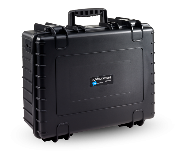 B&W International Type 6000 CASE with Dividers – Black Camera tek