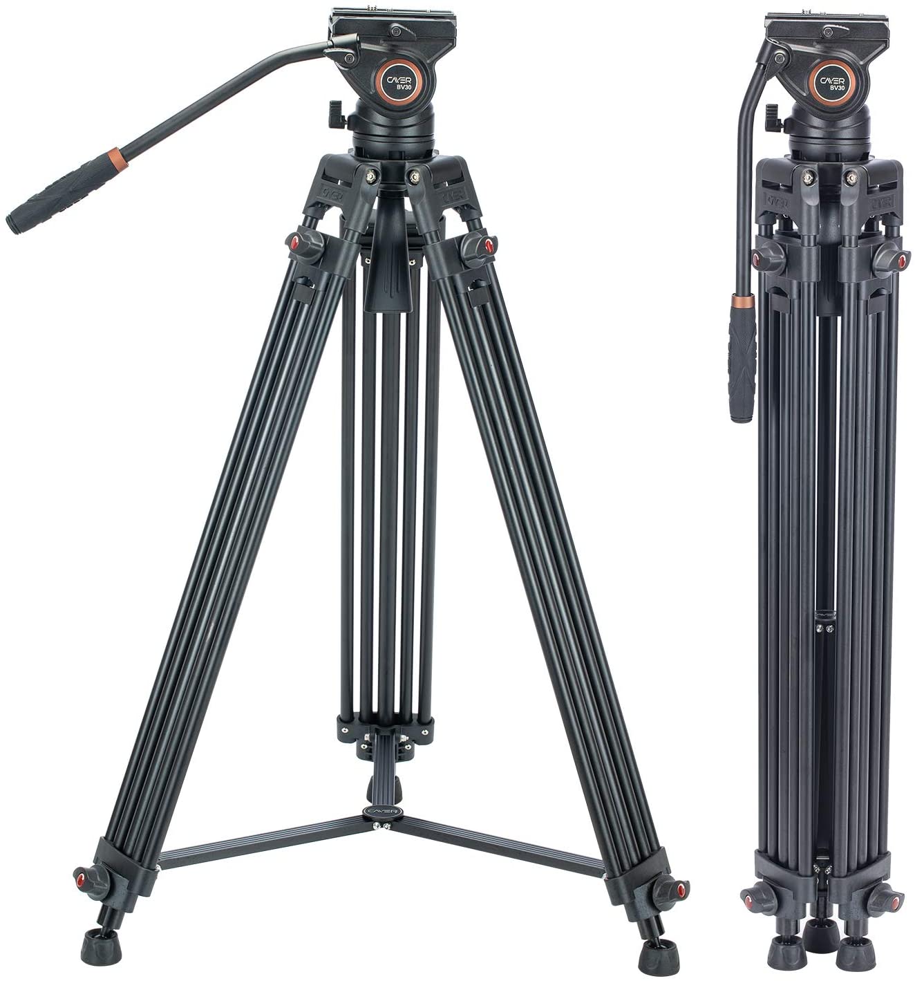 Cayer Aluminum Video Tripod 1.6M CAYERBV30L Camera tek