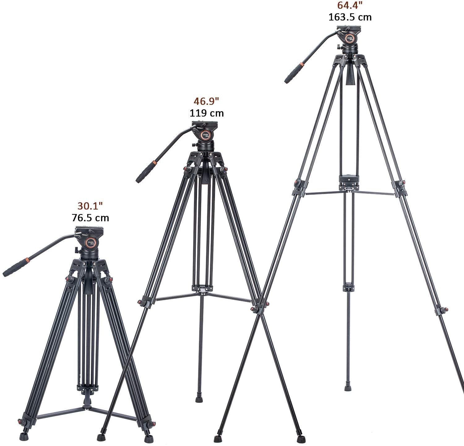 Cayer Aluminum Video Tripod 1.6M CAYERBV30L Camera tek