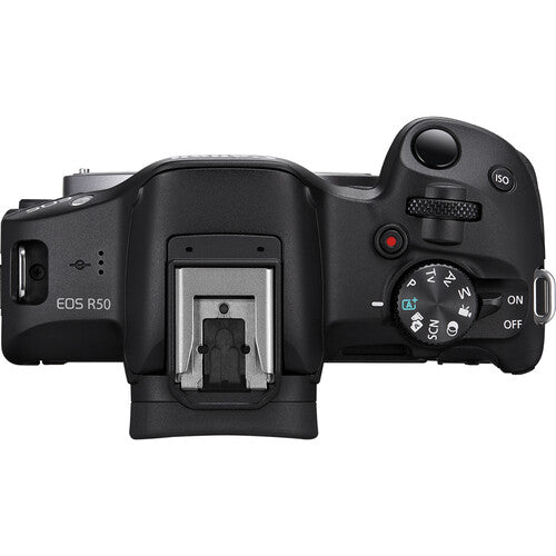 Canon EOS R50 Mirrorless Camera (Black) Body Only Camera tek