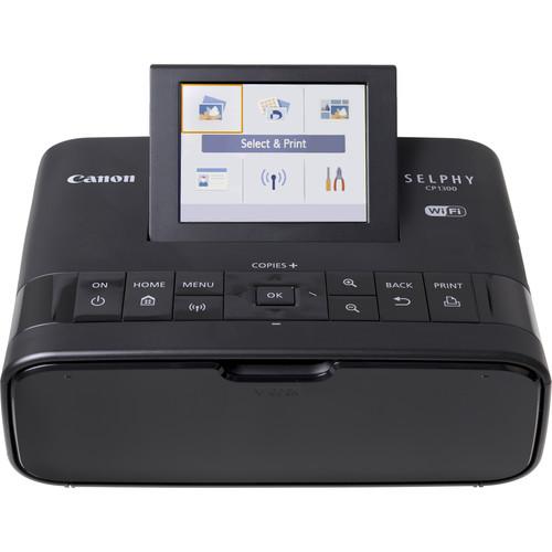 Canon SELPHY CP1300 Compact Photo Printer (Black) Camera tek