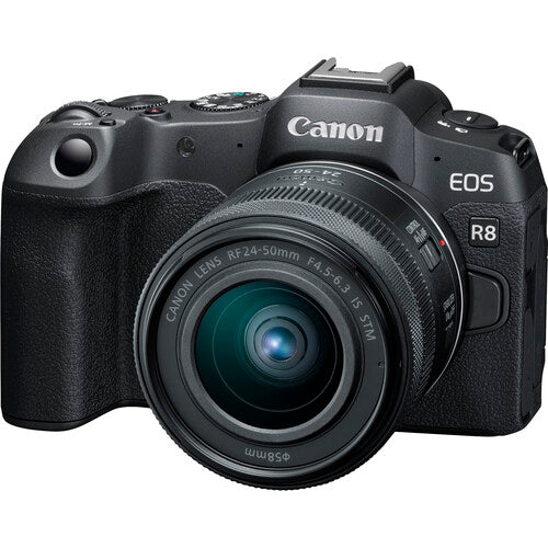 Canon EOS R8 Mirrorless Camera with RF 24-50mm f/4.5-6.3 IS STM Lens Camera tek
