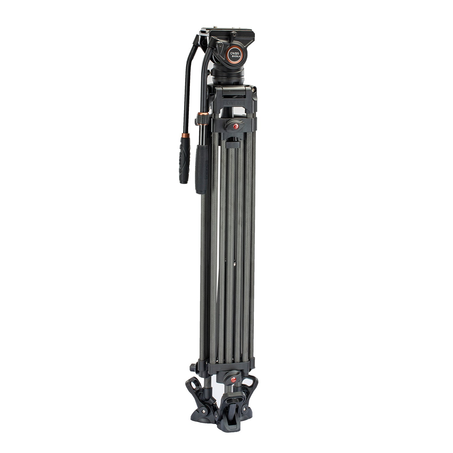 Cayer Carbon Fiber Video Tripod 1.8M BV25LH Camera tek