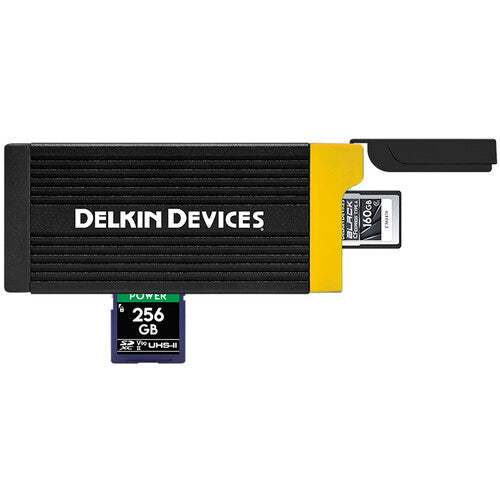 Delkin Devices CFexpress Type A & UHS-II SDXC Memory Card Reader Camera tek