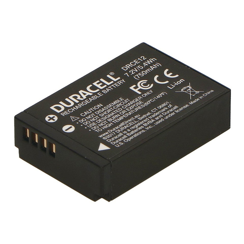 Duracell Canon LP-E12 Battery Camera tek