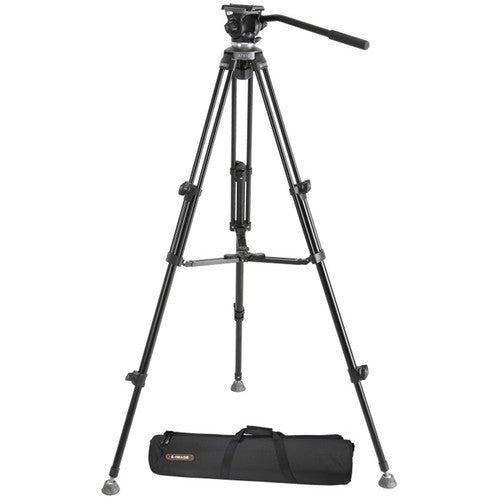 E-Image EK610 Professional Compact Tripod with Fluid Head Camera tek