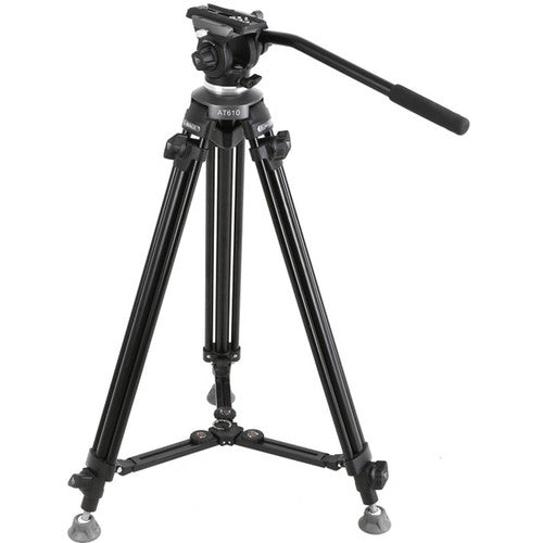 E-Image EK610 Professional Compact Tripod with Fluid Head Camera tek