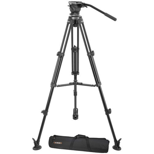 E-Image EK630 Professional Compact Tripod with Fluid Head Camera tek