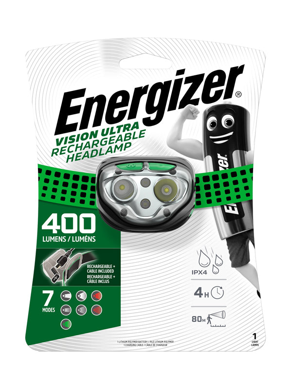 ENERGIZER VISION ULTRA RECH 400 LUMENS HEADLAMP Camera tek