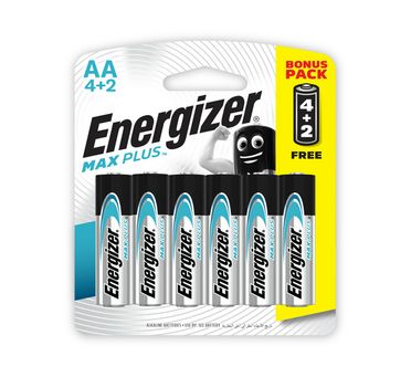 Energizer Max AA Plus Alkaline 4+2 Free Camera tek